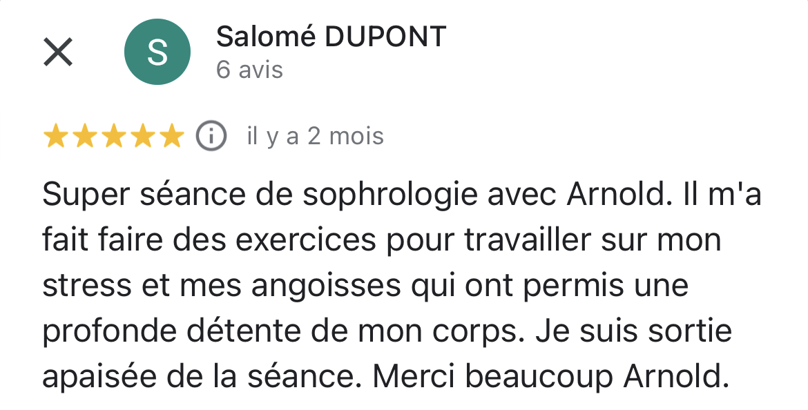 Sophrologue Nantes avis Salomé